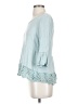 Cover Stitched 100% Rayon Teal 3/4 Sleeve Top Size S - photo 5