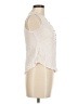 Mine 100% Rayon Ivory Sleeveless Button-Down Shirt Size M - photo 4