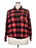 Universal Thread 100% Cotton Plaid Red Long Sleeve Button-Down Shirt Size XXL - photo 1
