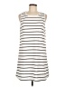 Unbranded 100% Polyester Stripes Ivory Casual Dress Size L - photo 1
