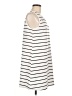 Unbranded 100% Polyester Stripes Ivory Casual Dress Size L - photo 4