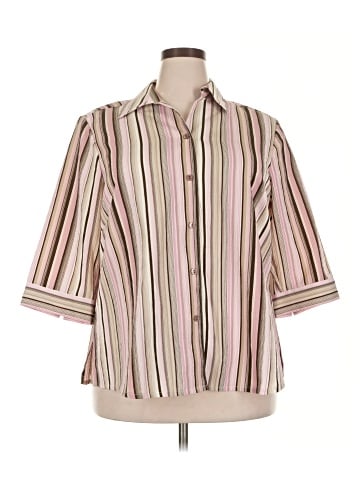 Allison Daley 3/4 Sleeve Button-Down Shirt (view 1)