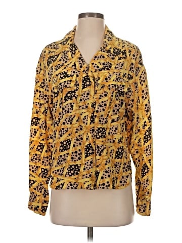 Carlisle Long Sleeve Silk Top (view 1)