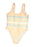 Chubbies Stripes Yellow One Piece Swimsuit Size M - photo 1