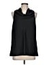 Ann Taylor 100% Polyester Black Sleeveless Blouse Size L - photo 1