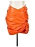 Unbranded Orange Faux Leather Skirt Size XXS - photo 1