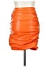Unbranded Orange Faux Leather Skirt Size XXS - photo 2
