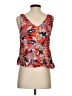 Ann Taylor LOFT Orange Sleeveless Blouse Size S - photo 2