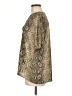Karlie Animal Print Gold Short Sleeve Blouse Size L - photo 5