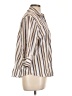 George Stripes Ivory 3/4 Sleeve Button-Down Shirt Size L - photo 4