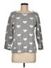 Cynthia Rowley Hearts Gray Pullover Sweater Size M - photo 1