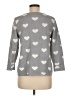 Cynthia Rowley Hearts Gray Pullover Sweater Size M - photo 2