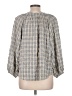 Shein Tweed Gray 3/4 Sleeve Button-Down Shirt Size L - photo 2
