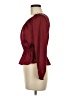 MICHAEL Michael Kors 100% Polyester Burgundy Long Sleeve Blouse Size P (petite) - photo 5