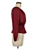 MICHAEL Michael Kors 100% Polyester Burgundy Long Sleeve Blouse Size P (petite) - photo 4