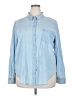 Caslon 100% Cotton Blue Long Sleeve Button-Down Shirt Size 2X - photo 1