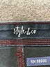 Style&Co Chevron-herringbone Blue Jeans Size 10 - photo 7