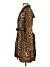 BCBGMAXAZRIA 100% Polyester Animal Print Brown Coat Size S - photo 5