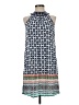 Red Camel 100% Rayon Print Blue Casual Dress Size XS - photo 1