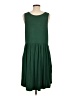 Assorted Brands Solid Green Casual Dress Size L - photo 2