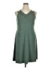 Unbranded Solid Green Casual Dress Size XL - photo 1