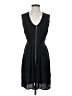 H&M 100% Polyester Solid Black Casual Dress Size 4 - photo 1