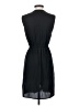 H&M 100% Polyester Solid Black Casual Dress Size 4 - photo 2