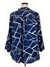 Shein Curve Print Blue 3/4 Sleeve Blouse Size 20 Plus (4) - photo 2