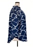 Shein Curve Print Blue 3/4 Sleeve Blouse Size 20 Plus (4) - photo 4