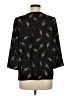 Cooper & Ella Print Black 3/4 Sleeve Blouse Size S - photo 2