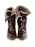 Bocage Solid Color Block Brown Ankle Boots Size EU 38 - photo 2