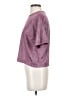 Shein 100% Polyester Metallic Pink Short Sleeve Top Size 4 - photo 5