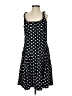 Chaps Polka Dots Black Casual Dress Size 4 - photo 1