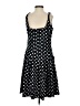 Chaps Polka Dots Black Casual Dress Size 4 - photo 2