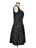Chaps Polka Dots Black Casual Dress Size 4 - photo 4