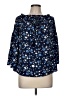 MICHAEL Michael Kors Blue 3/4 Sleeve Blouse Size M - photo 1