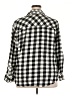 Joe Boxer 100% Cotton Checkered-gingham Black 3/4 Sleeve Button-Down Shirt Size 2X - photo 2
