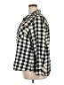 Joe Boxer 100% Cotton Checkered-gingham Black 3/4 Sleeve Button-Down Shirt Size 2X - photo 5