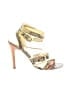 Coach Animal Print Gold Tan Heels Size 6 1/2 - photo 1