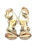 Coach Animal Print Gold Tan Heels Size 6 1/2 - photo 2