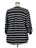 Torrid Stripes Black 3/4 Sleeve Blouse Size 2X Plus (2) - photo 2