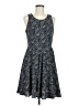 41Hawthorn 100% Polyester Chevron-herringbone Gray Casual Dress Size M - photo 1