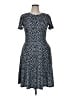 Assorted Brands Polka Dots Blue Casual Dress Size XL - photo 1