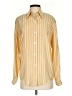 Linda Allard Ellen Tracy Stripes Yellow Long Sleeve Button-Down Shirt Size 2 - photo 1