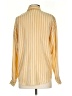 Linda Allard Ellen Tracy Stripes Yellow Long Sleeve Button-Down Shirt Size 2 - photo 2