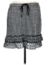 Max Studio 100% Cotton Chevron-herringbone Gray Casual Skirt Size M - photo 1