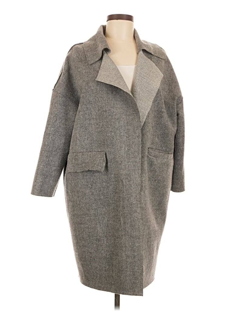 Pre-owned Assorted Brands Cardigan Sweater In Gray