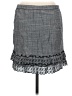 Max Studio 100% Cotton Chevron-herringbone Gray Casual Skirt Size M - photo 2