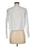 Flax 100% Linen Blue Long Sleeve Blouse Size 6 (S) - photo 2