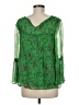 Sundance Green 3/4 Sleeve Blouse Size M - photo 2